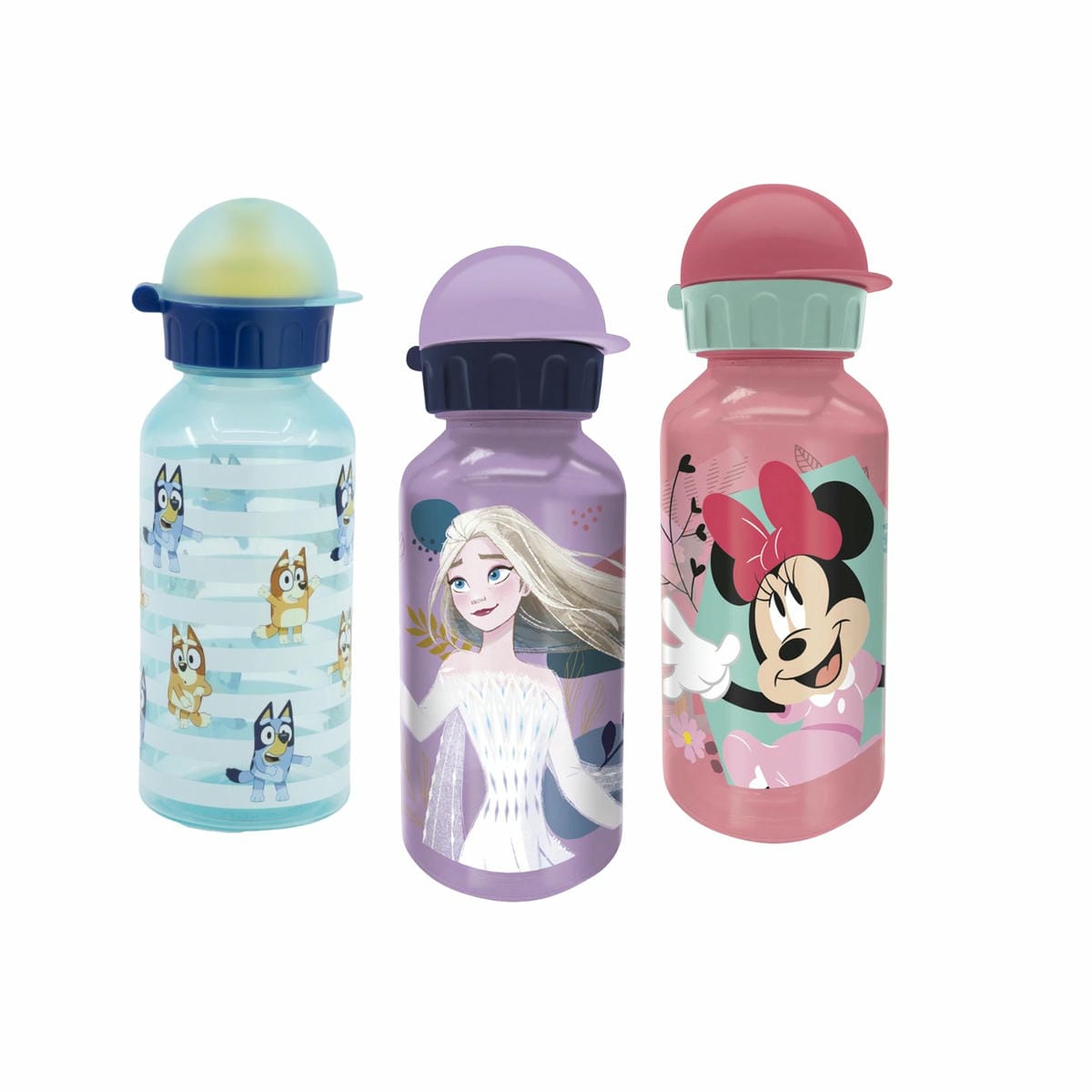 Botella School 370 Ml 18,5 X 6,5 Cm Varios Personajes