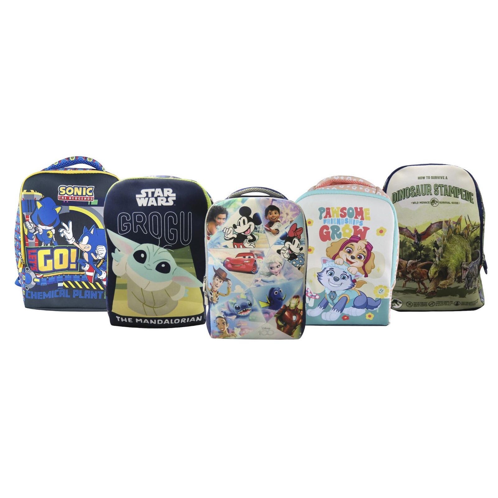 Mochila Infantil Neopreno 37x29x12 Escolar Varios Personajes