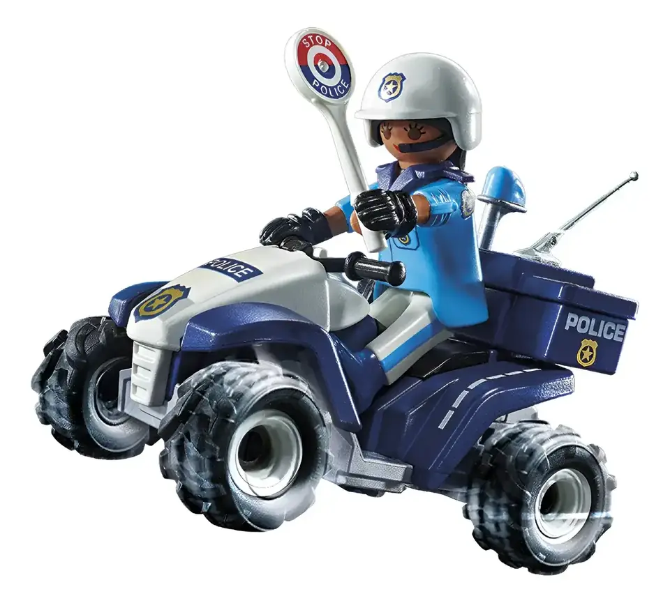 Juguete Policía Con Motocicleta Playmobil 21 Pzs