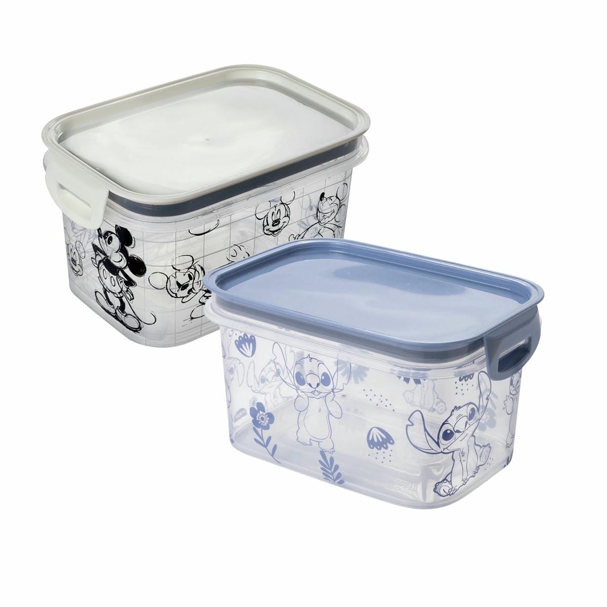 Pote Recipiente Rectangular Traba Broches 1,2 L Varios Personajes