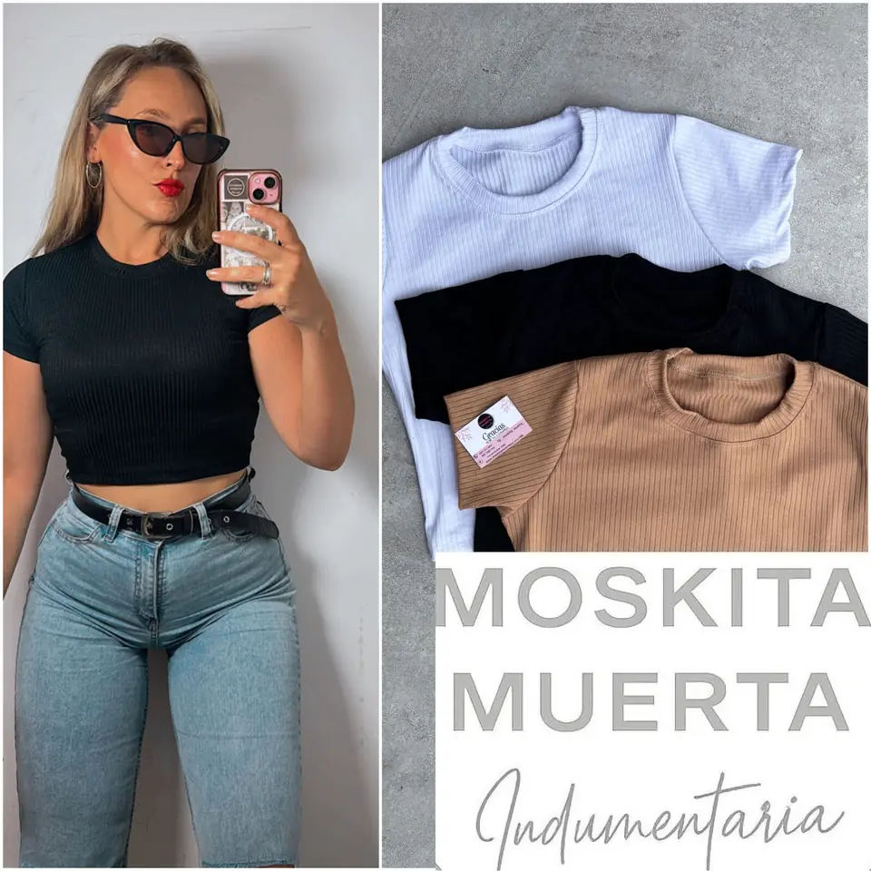 Remeras Basicas de morley cortas