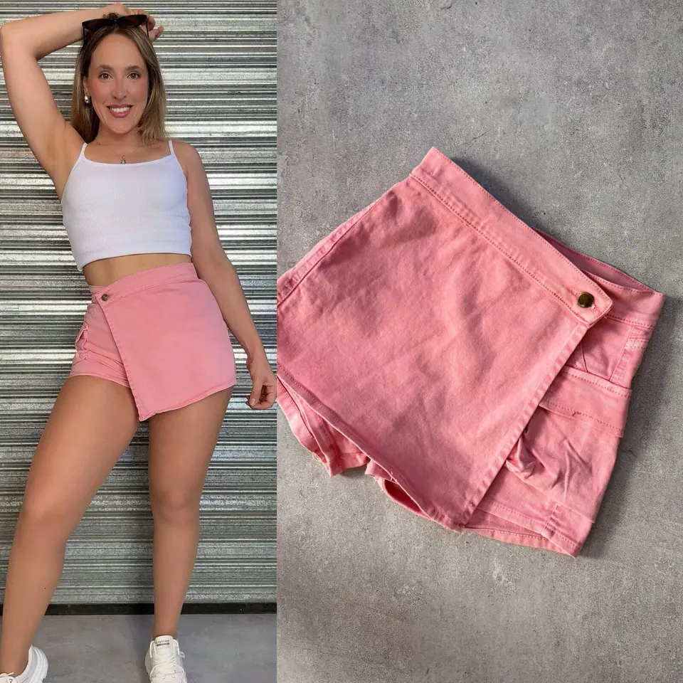Short Pollera Rosa