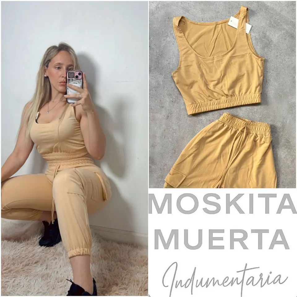 Conjunto Cargo top y babucha