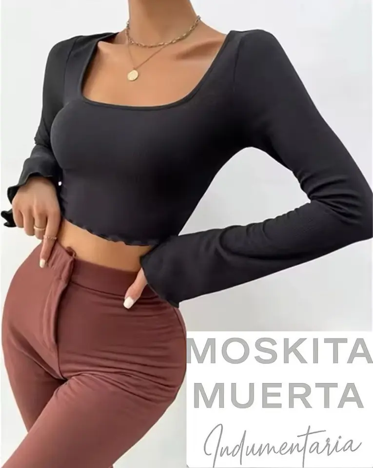 Remera manga larga Moskita (Manga Oxford)