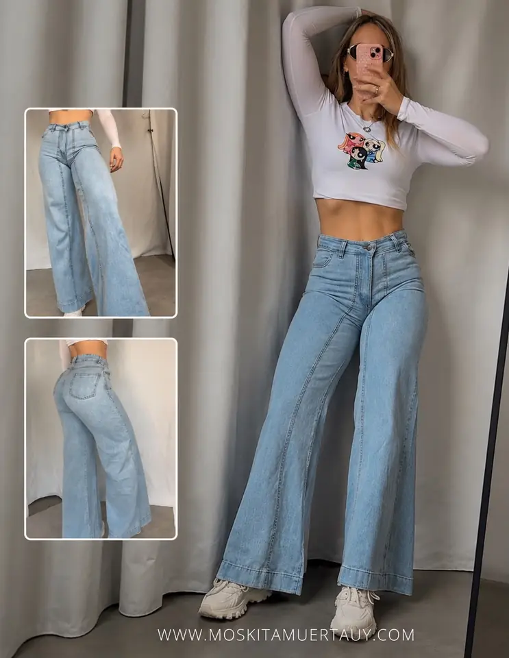Jeans Wid Leg Ancho