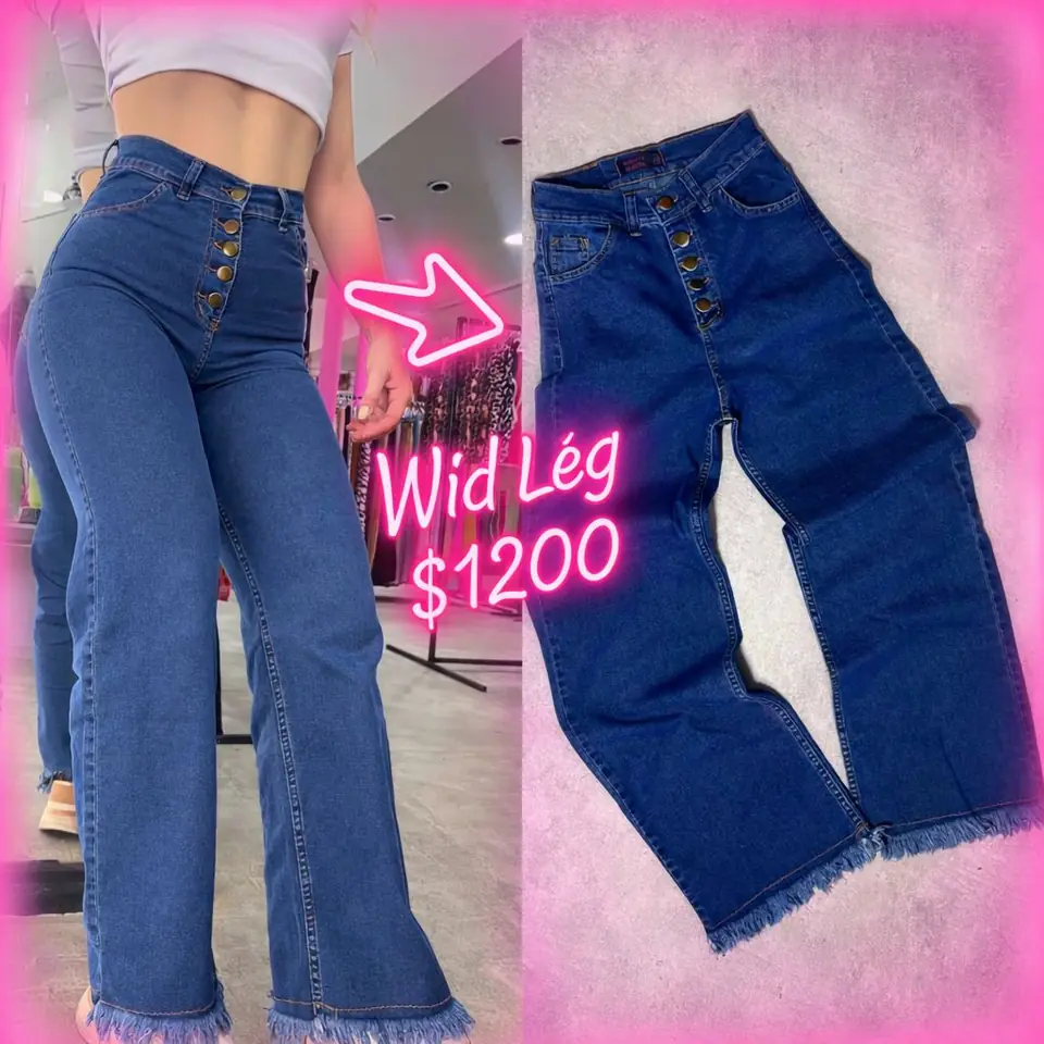Pantalon Wid Leg Botones