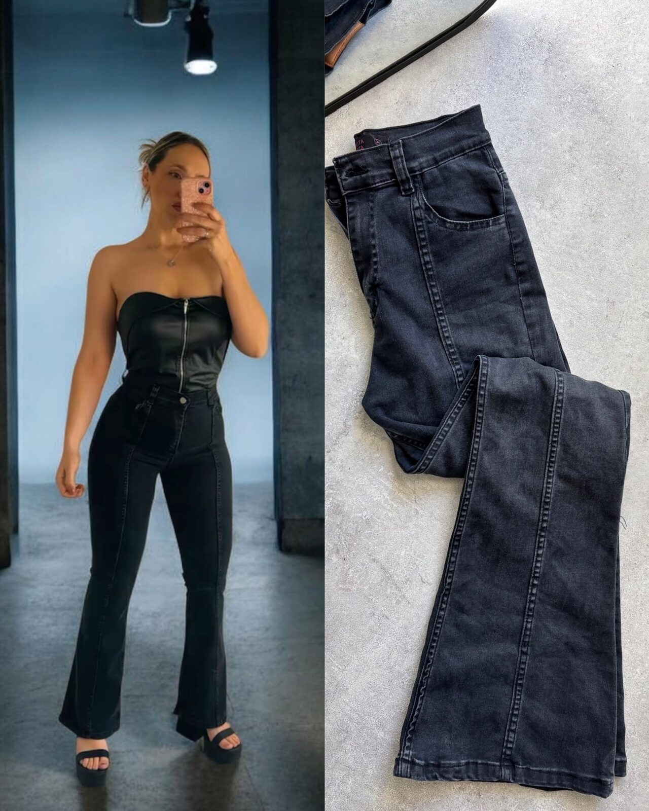 Oxford Negro con Costura