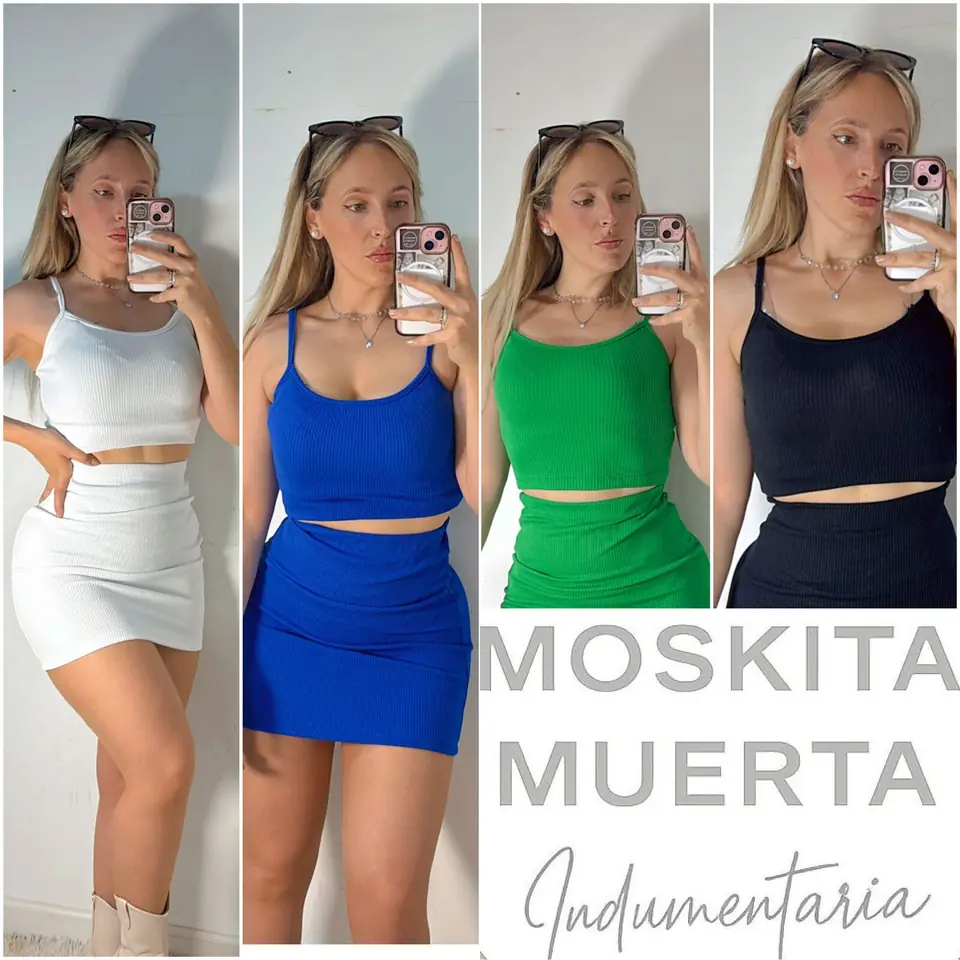 Conjuntos morley top y pollera