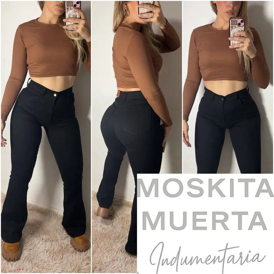 Pantalon de Jeans Oxford Negro