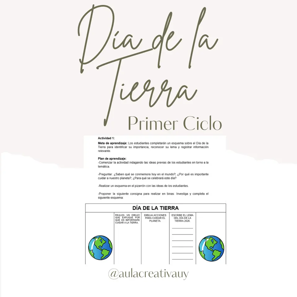 Día de la Tierra - Primer Ciclo