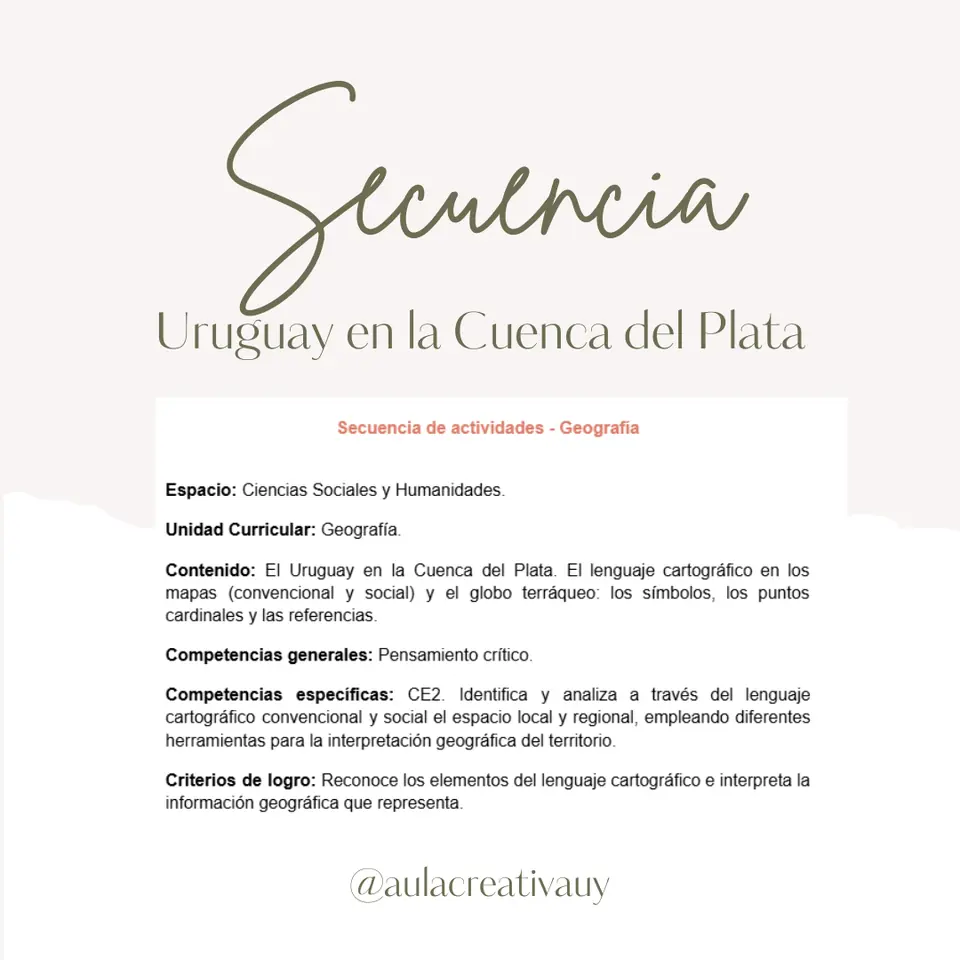 Secuencia - Uruguay en la Cuenca del Plata - Tercer año