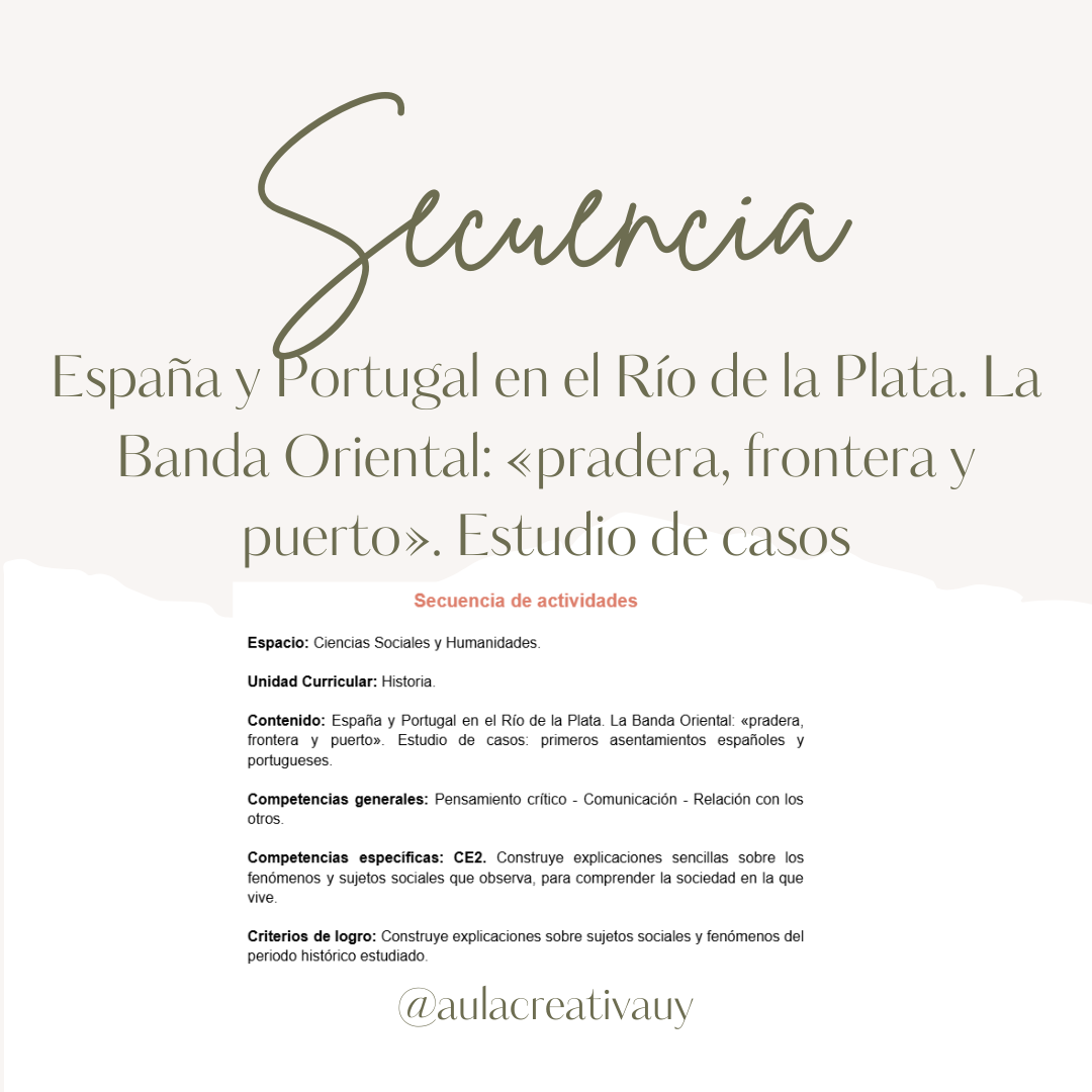 Secuencia - Banda Oriental - Cuarto año