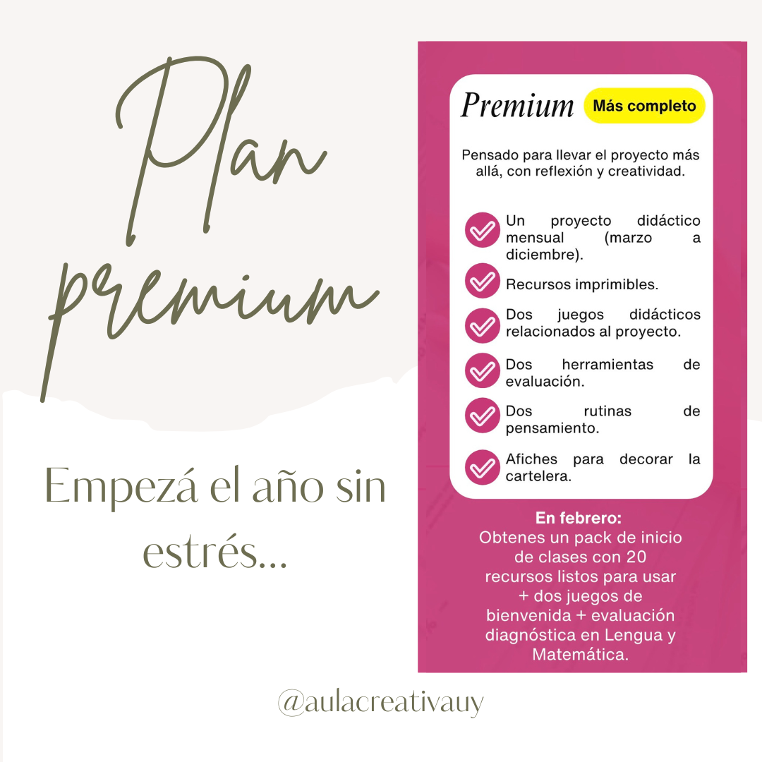 Plan premium - Suscripción mensual