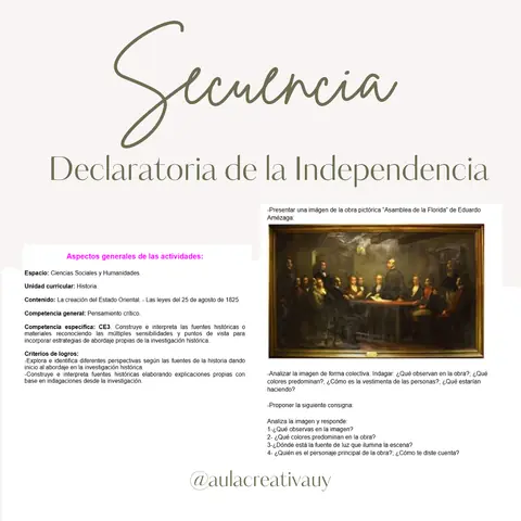Secuencia - Declaratoria de la Independencia - Segundo a Sexto