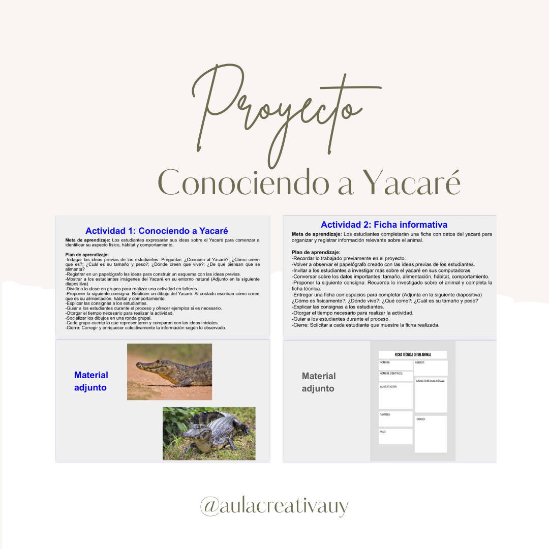 Proyecto "Conociendo a Yacaré"