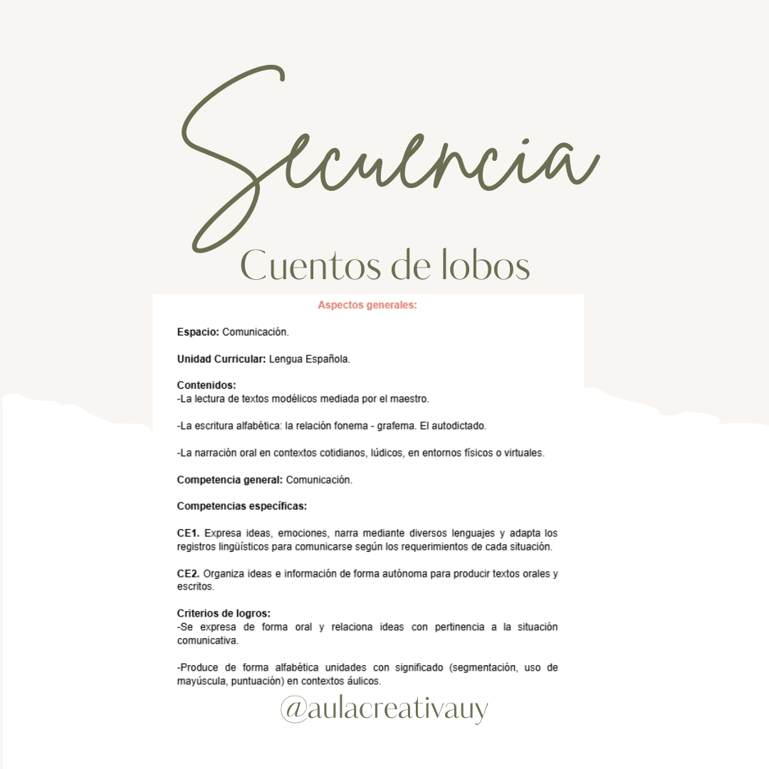 Secuencia - Cuentos de Lobos - Primer año