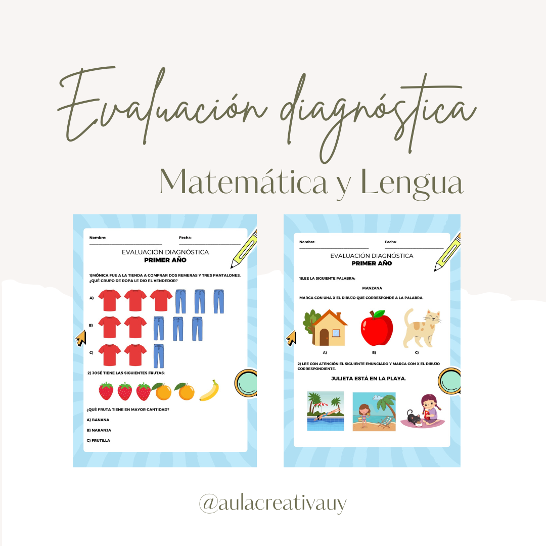 Evaluación Diagnóstica - Lengua y Matemática 1°