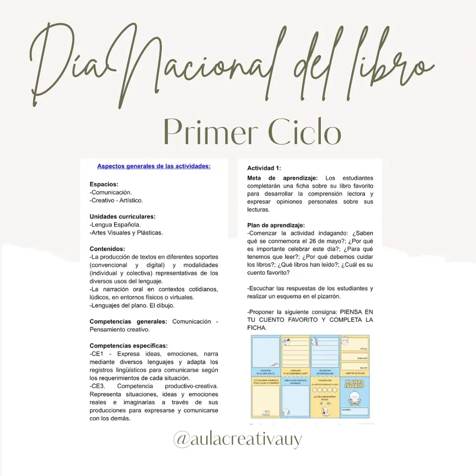 Día Nacional del Libro - Primer Ciclo