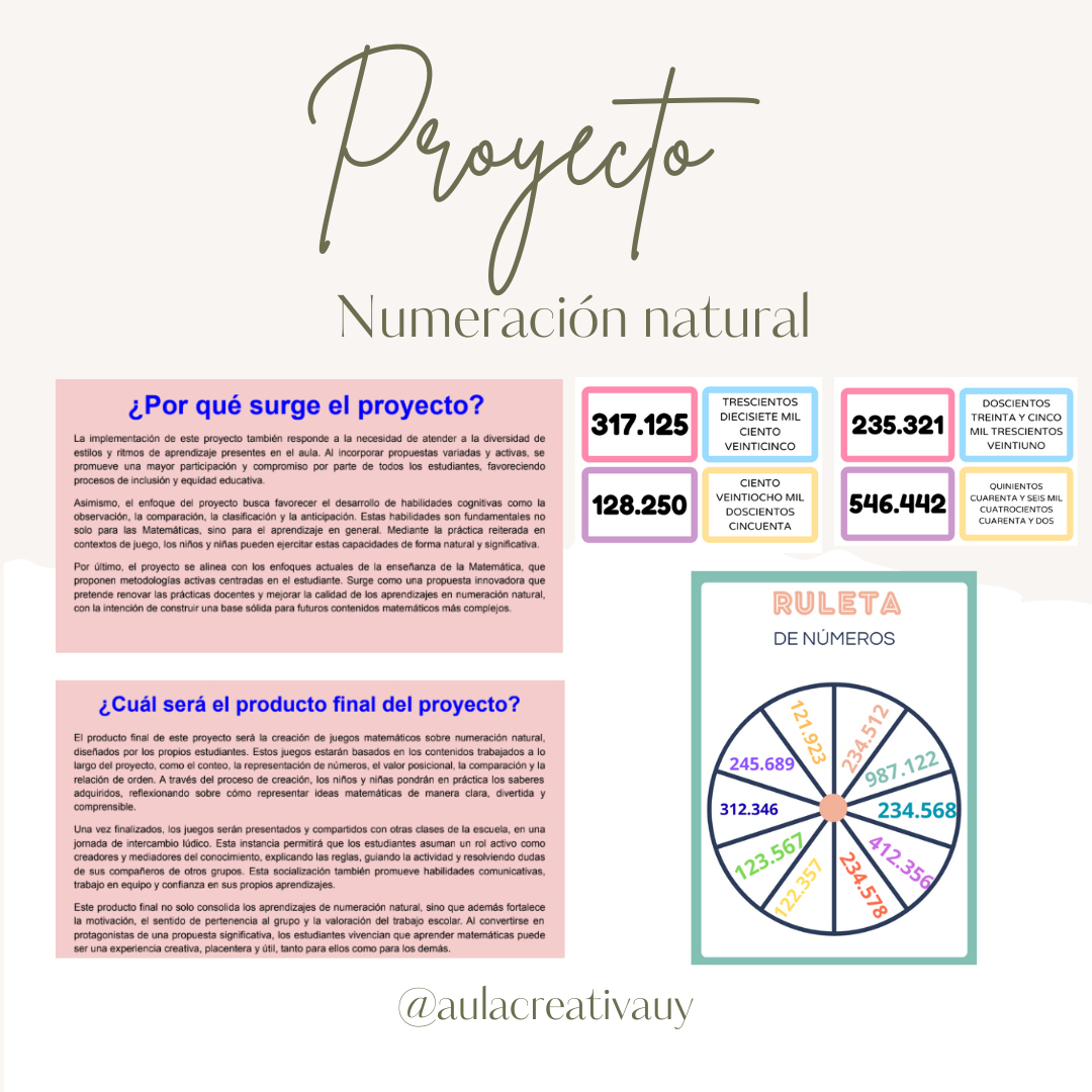 Proyecto - Numeración Natural - Sexto año
