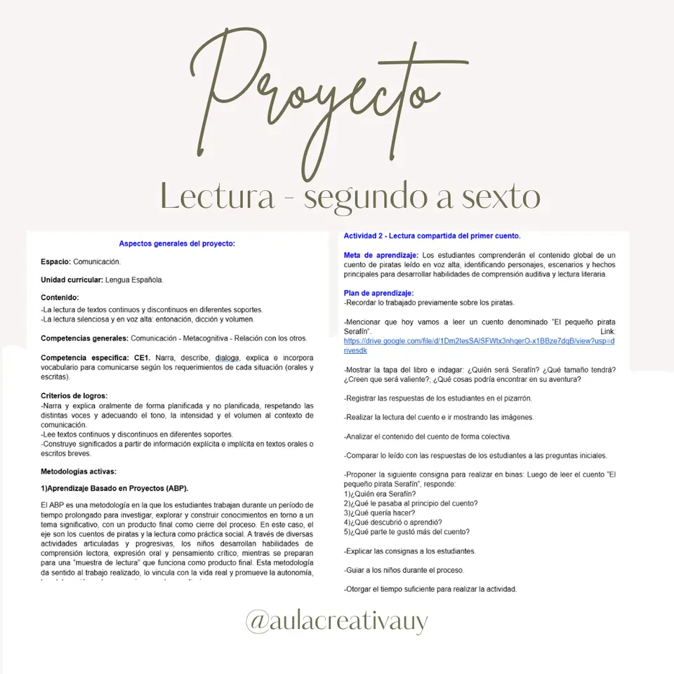 Proyecto - Lectura sobre piratas