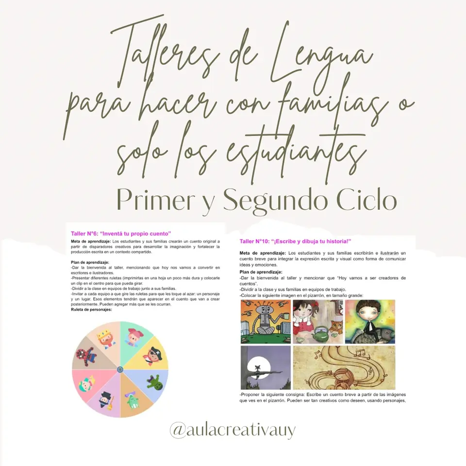 Talleres de Lengua - Primer y Segundo Ciclo