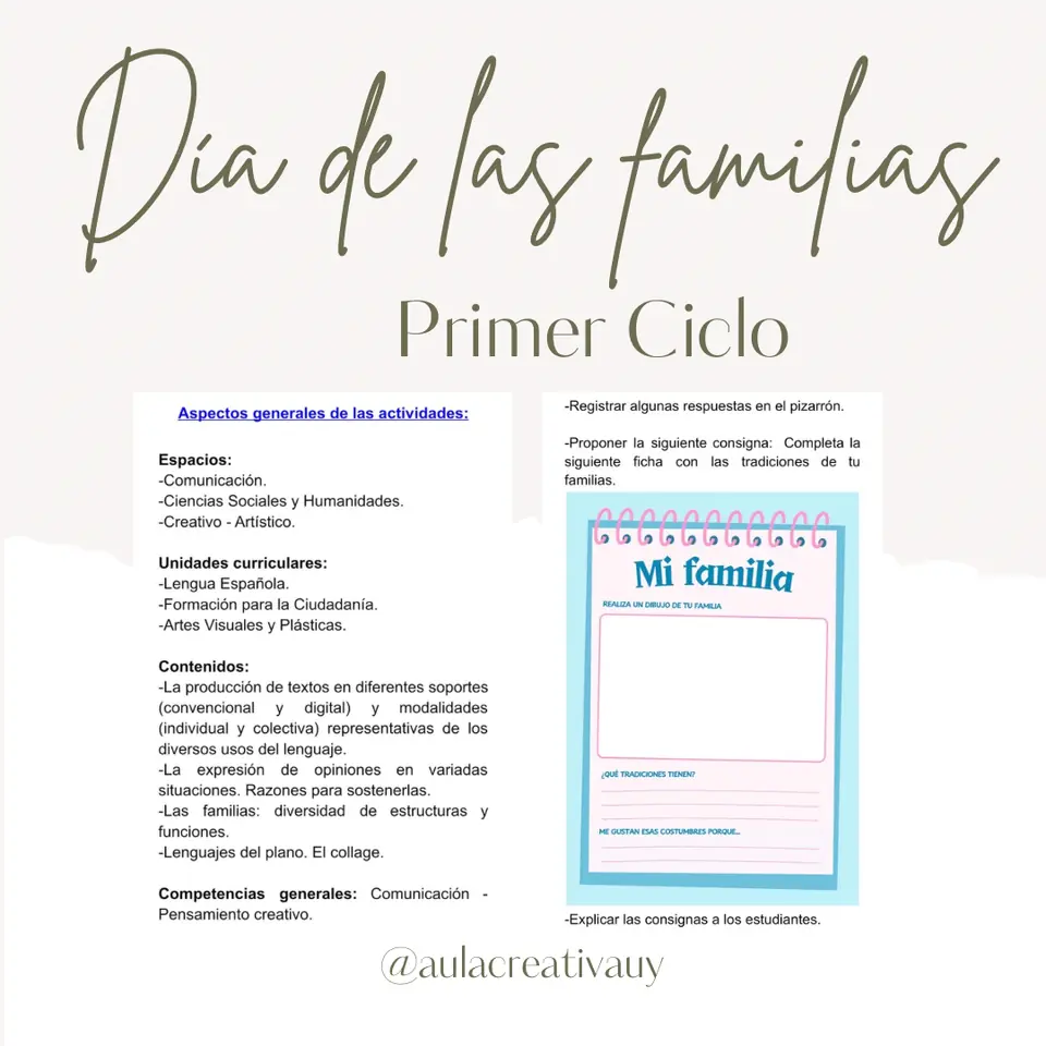 Día Internacional de las familias - Primer Ciclo