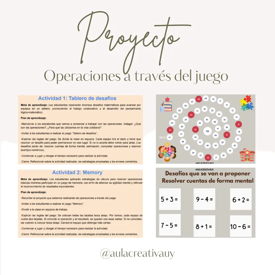 Proyecto - Operaciones a través del juego - Inicial