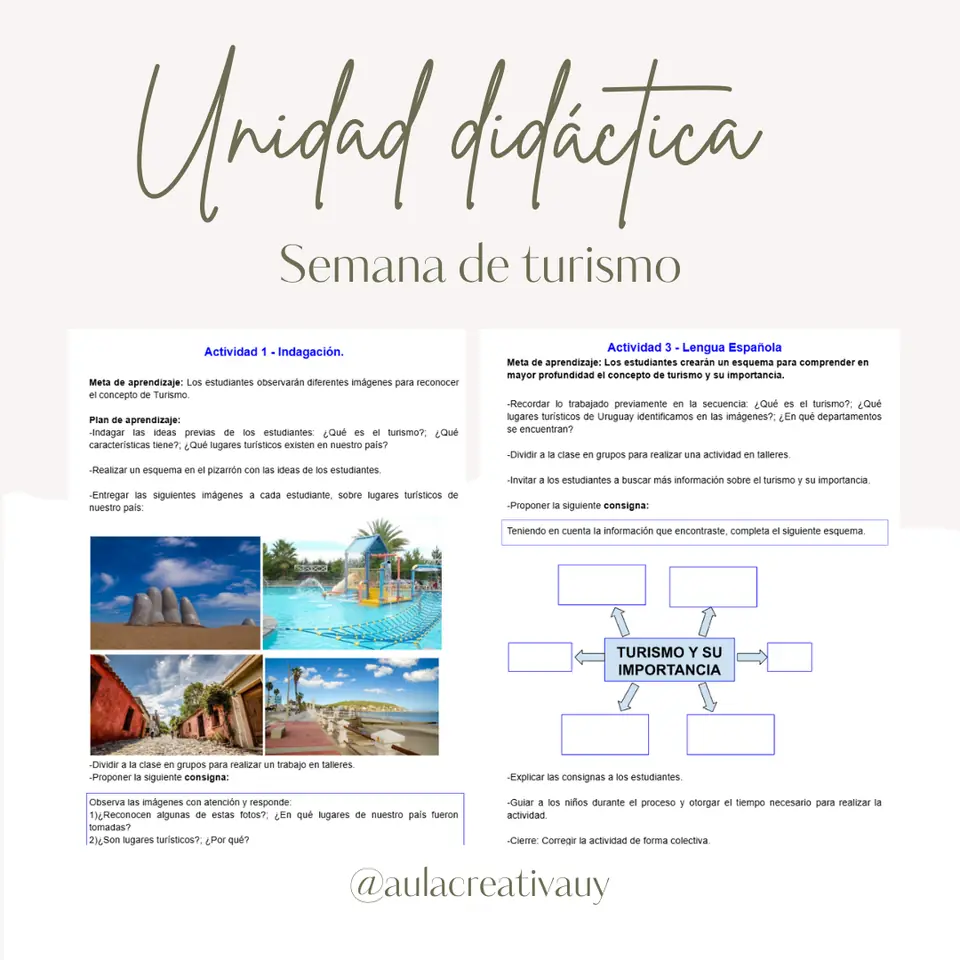 Unidad didáctica - Semana de turismo