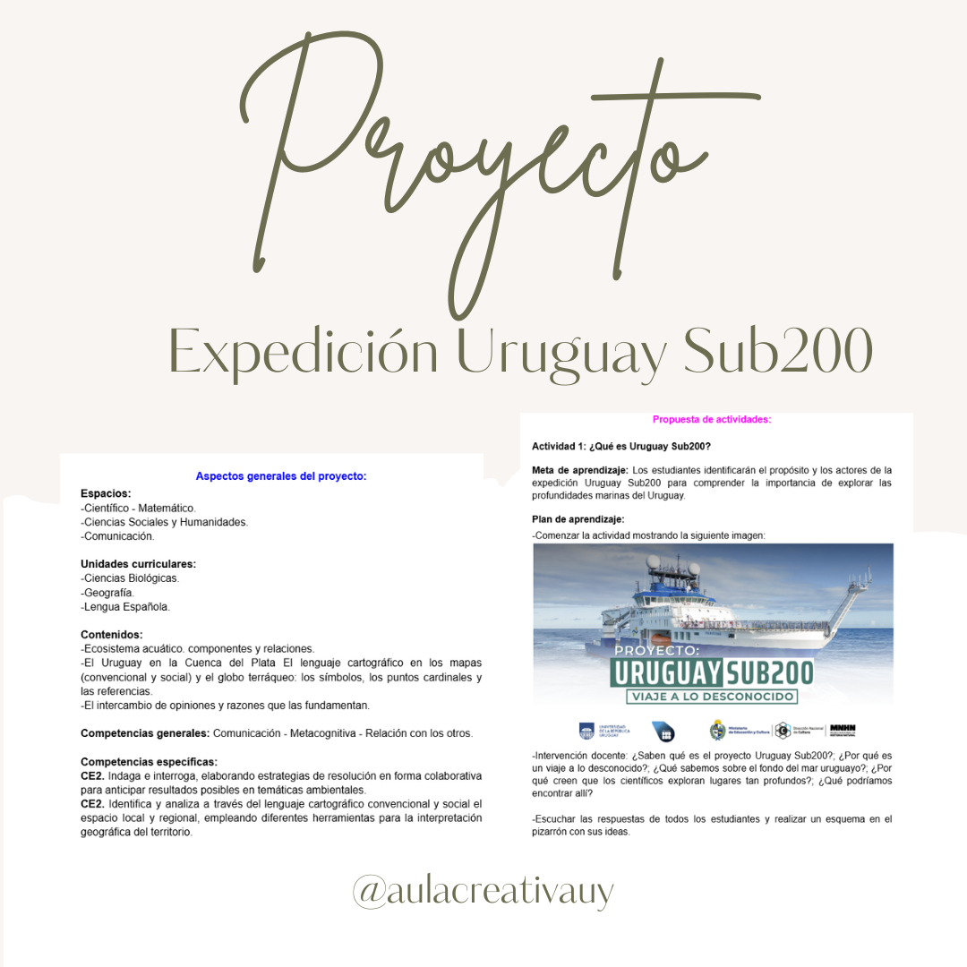 Proyecto - Expedición Uruguay Sub200 - Primero a Sexto año