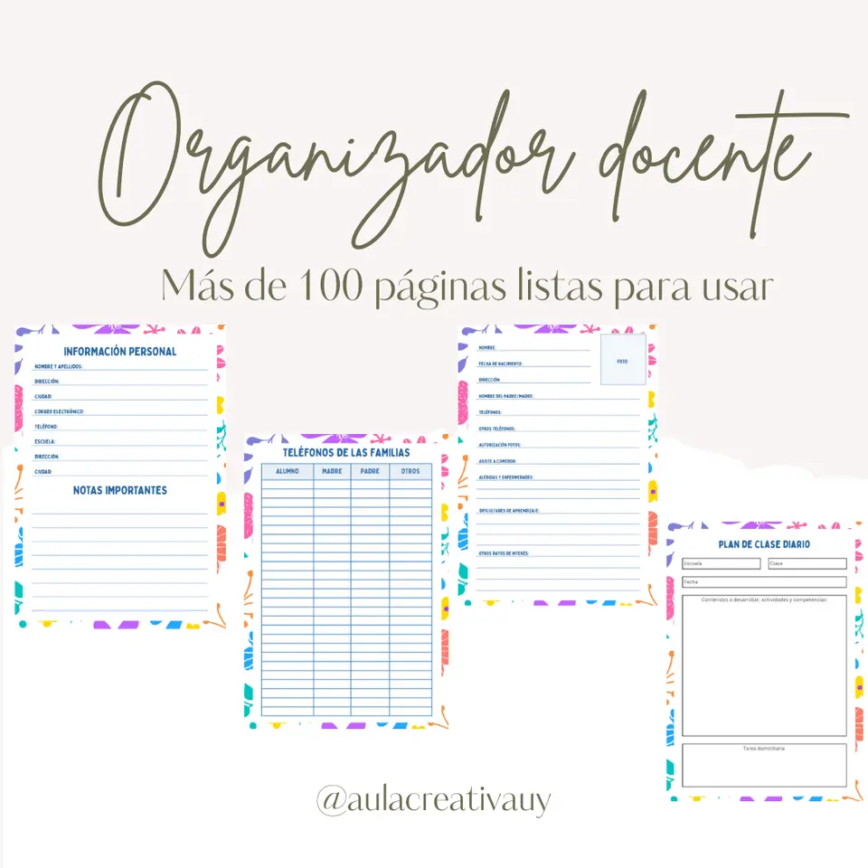 Organizador docente 2026