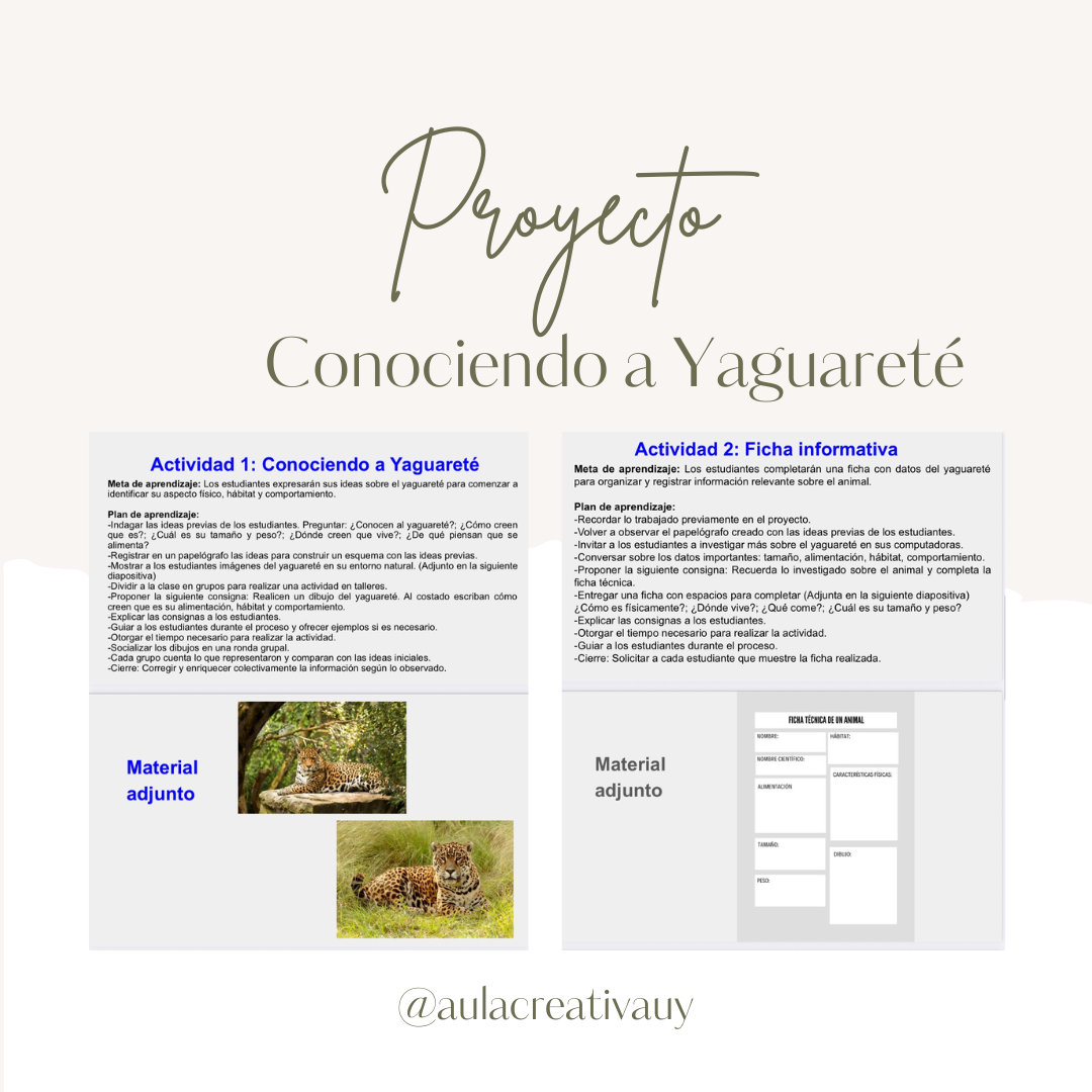 Proyecto "Conociendo a Yaguareté"