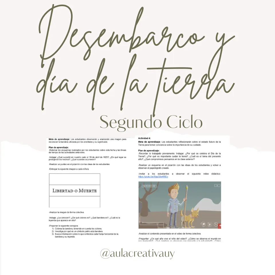 Desembarco de los 33 orientales y Día de la Tierra – Segundo Ciclo