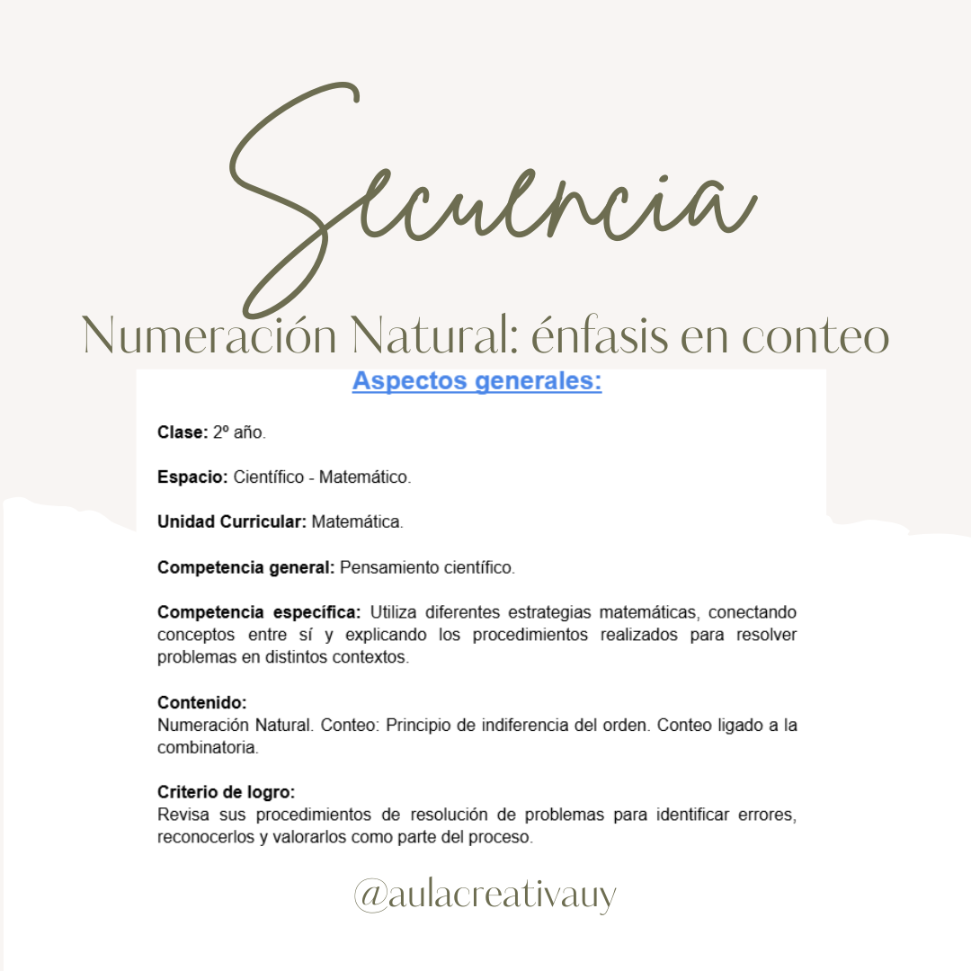 Secuencia - Conteo - Segundo año
