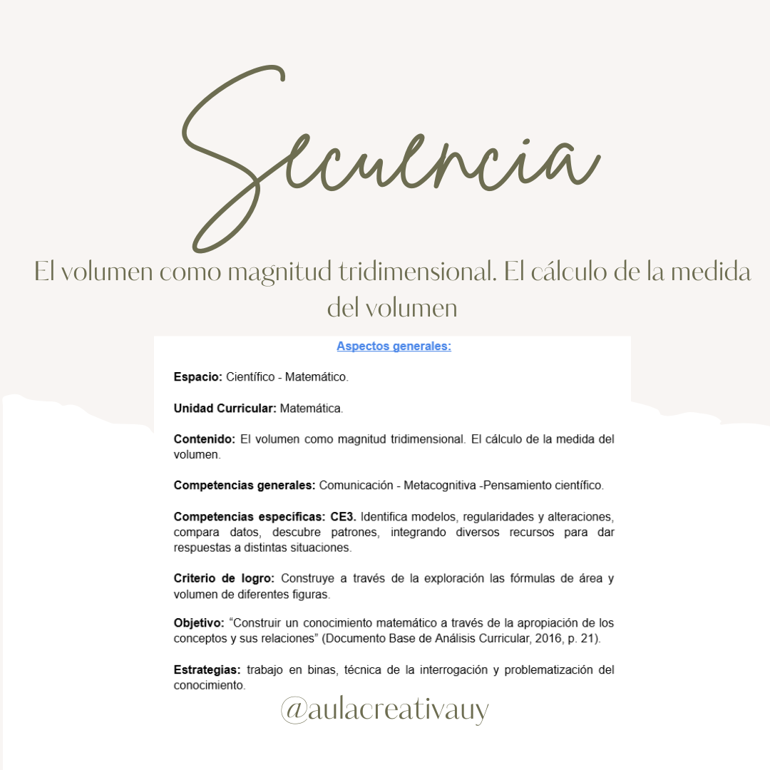 Secuencia - CHM - Volumen - Sexto año