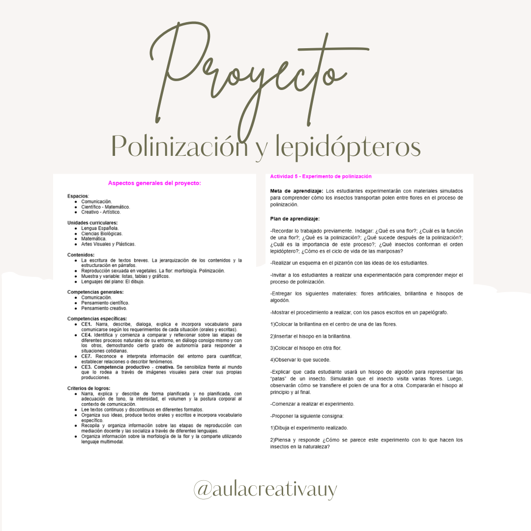 Proyecto - Polinización y lepidópteros