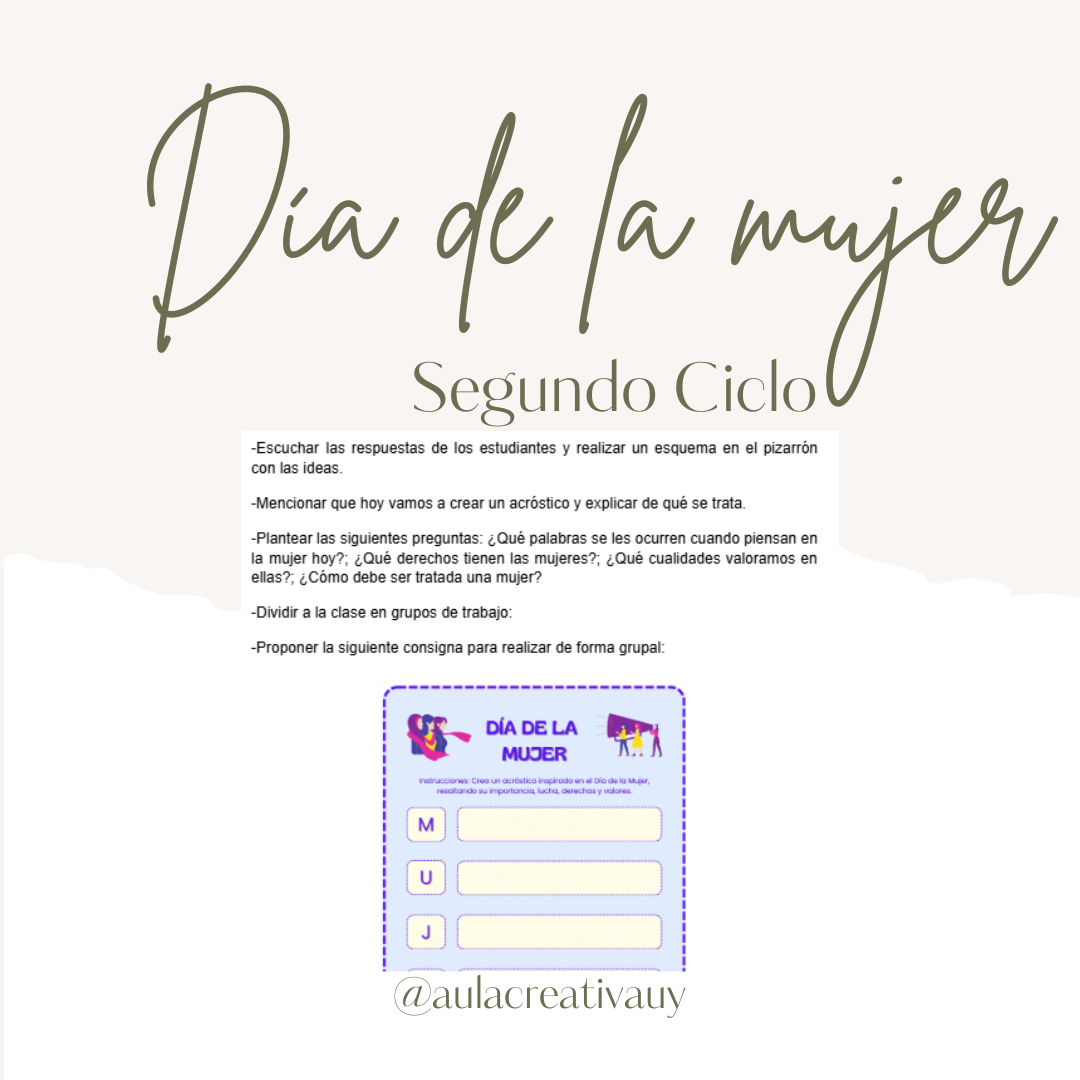 Día de la Mujer - Segundo Ciclo