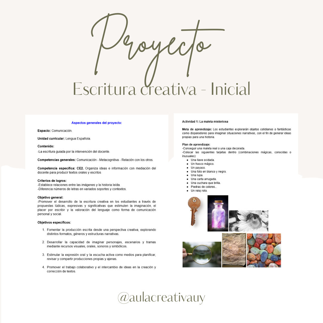 Proyecto - Escritura Creativa - Inicial
