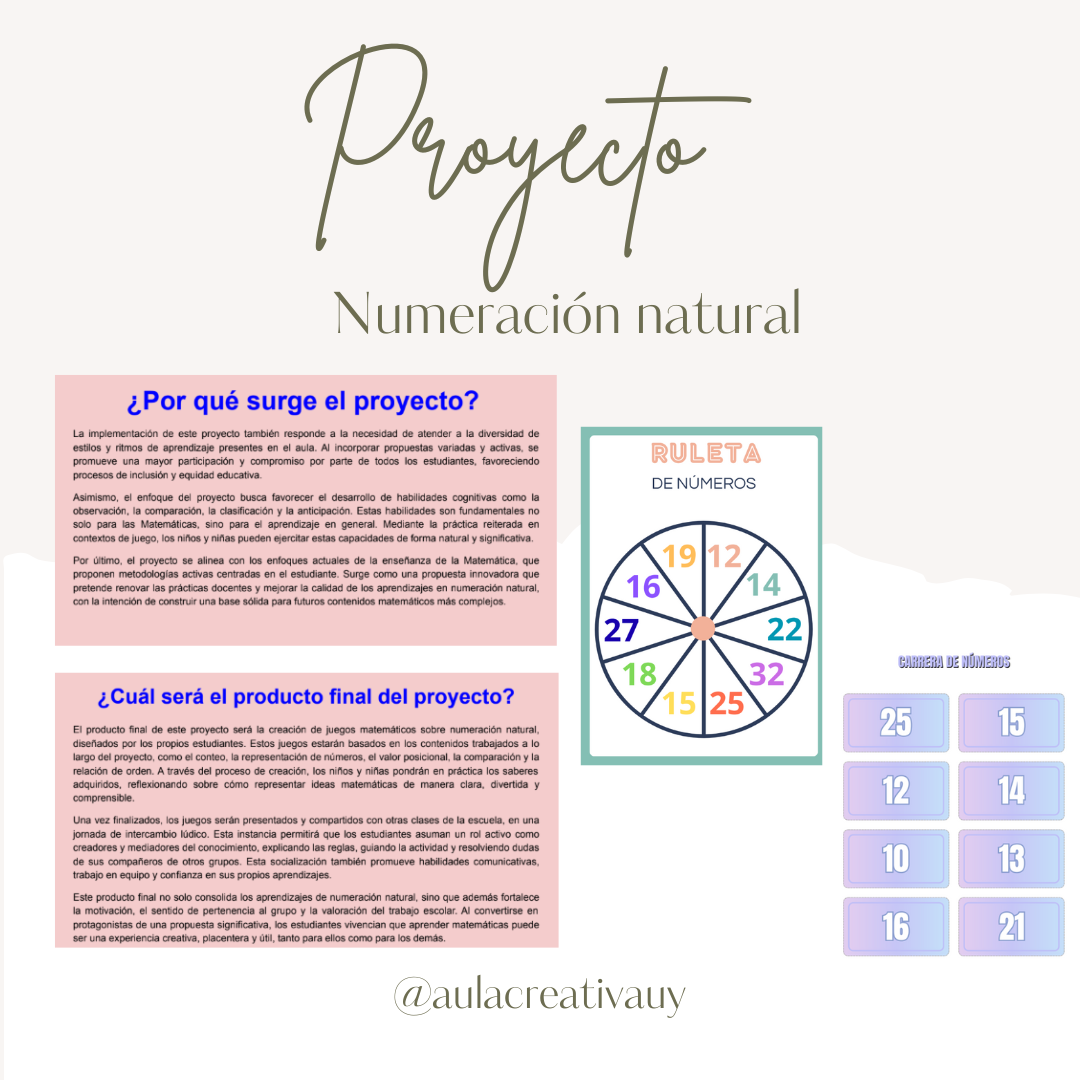 Proyecto - Numeración Natural a través del juego - Primer año