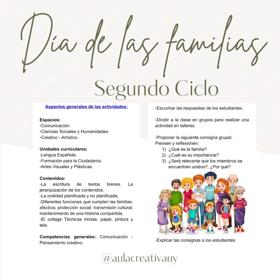 Día Internacional de las Familias - Segundo Ciclo