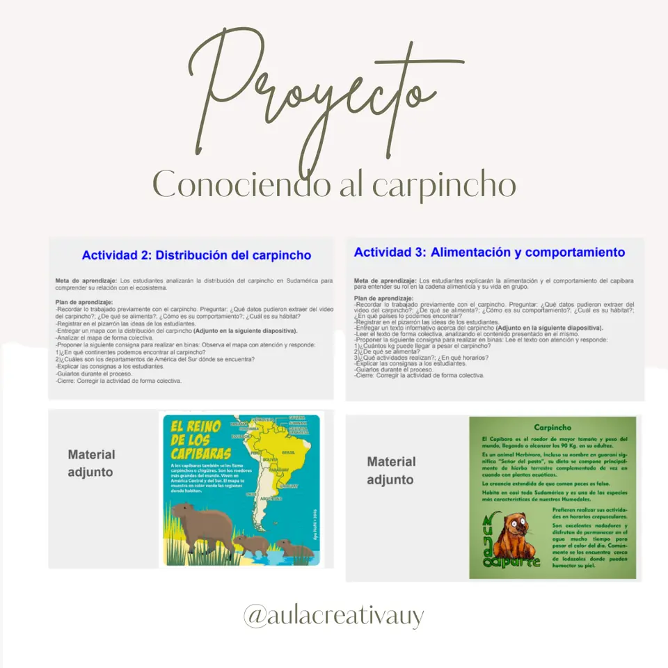 Proyecto - Conociendo al carpincho