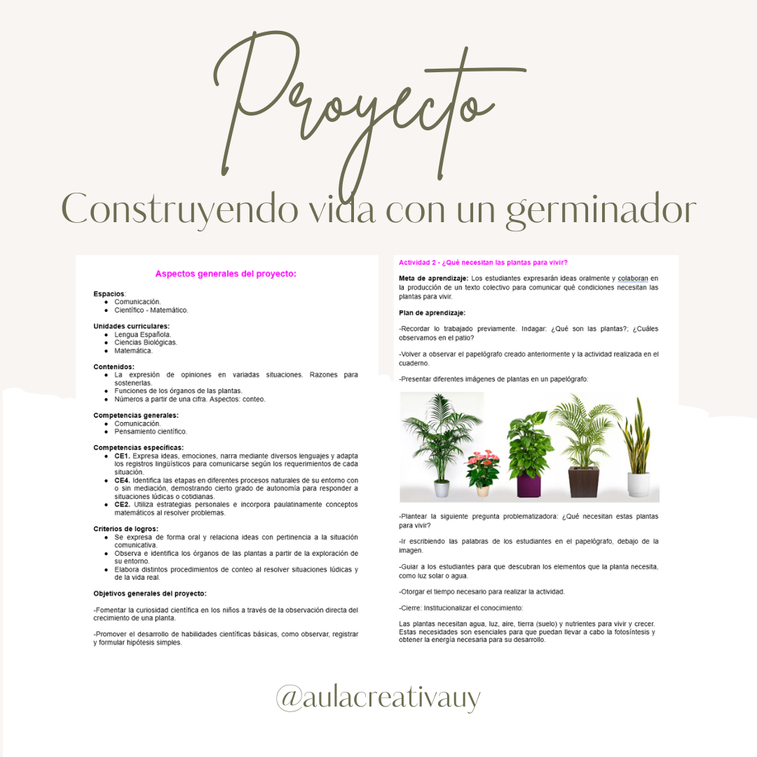 Proyecto - Construyendo vida con un germinador
