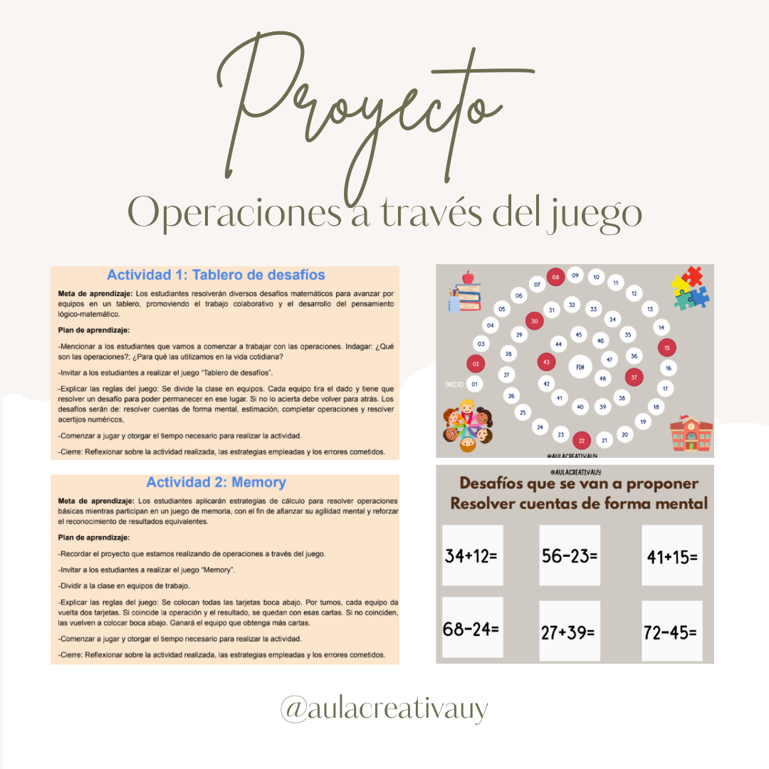 Proyecto - Operaciones a través del juego - Segundo año