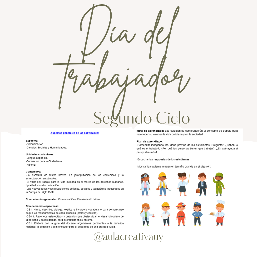 Día Internacional del Trabajador - Segundo Ciclo