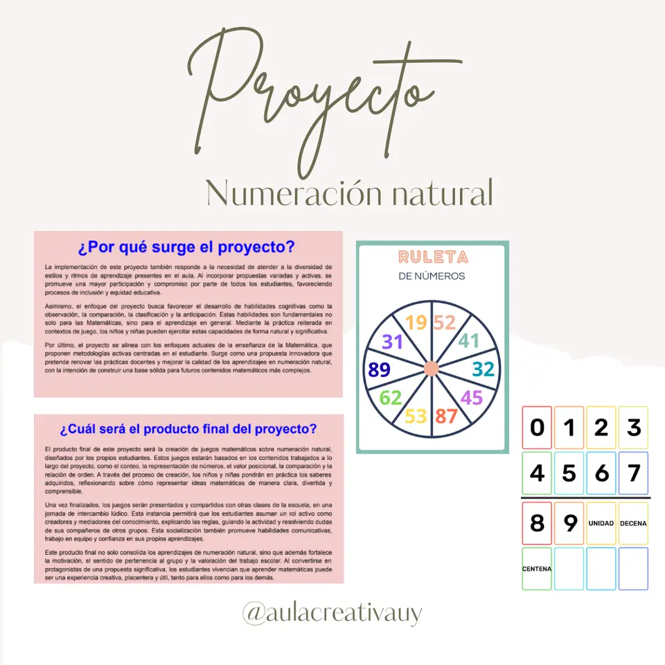 Proyecto - Numeración Natural a través del juego - Segundo año