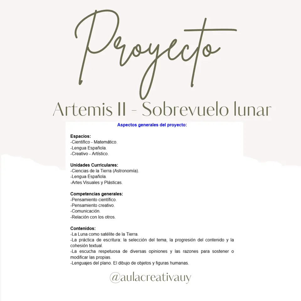 Proyecto - Artemis II - Sobrevuelo lunar - Multigrado