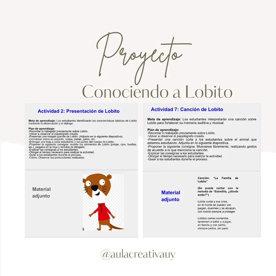 Proyecto "Conociendo a Lobito"