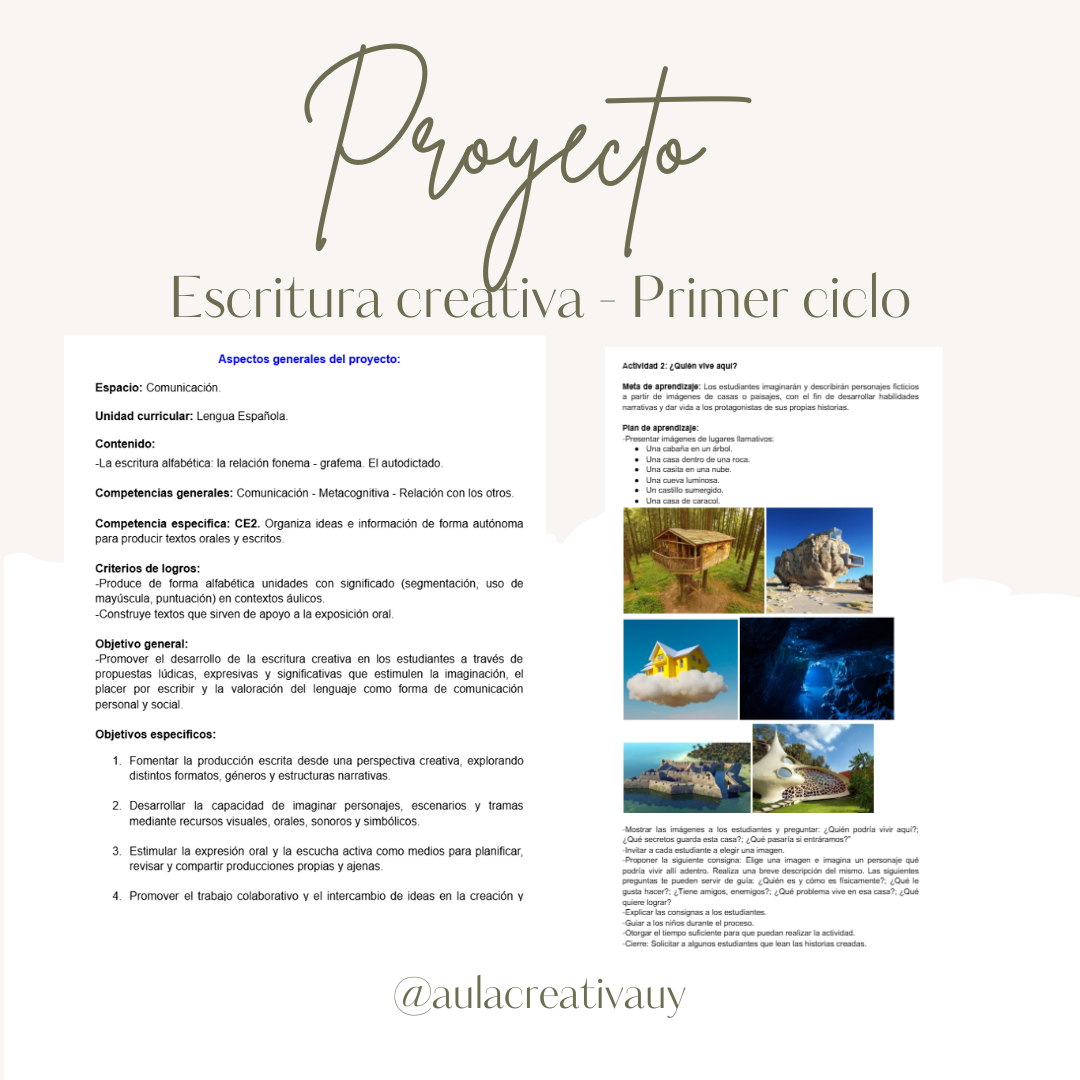 Proyecto - Escritura Creativa - Primer ciclo