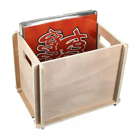Cajones De Madera Importado Para Almacenar Discos De Vinilo GK-35A