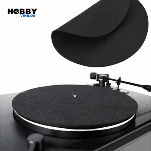 Slipmat o paño para bandeja de vinilo Gk-R p liso gris oscuro
