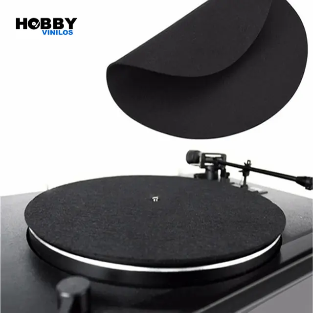 Slipmat o paño para bandeja de vinilo Gk-R p liso gris oscuro